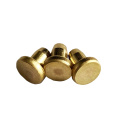 Solid Blind Rivets Brass Flat Head Metal Pin